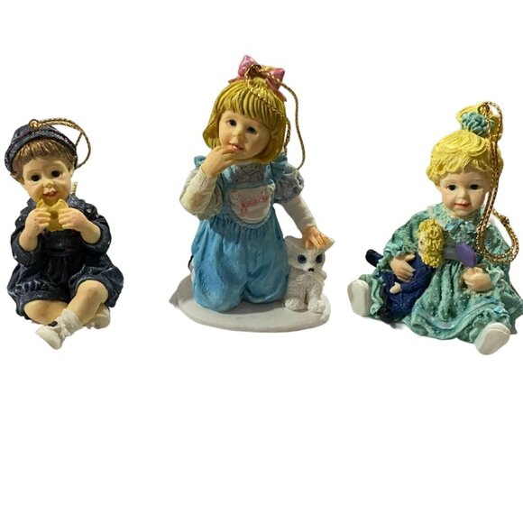 The Hamilton Collection Derek Darlings 3 Pc Ornament Set-Vintage-1994-NWB - Picture 1 of 11